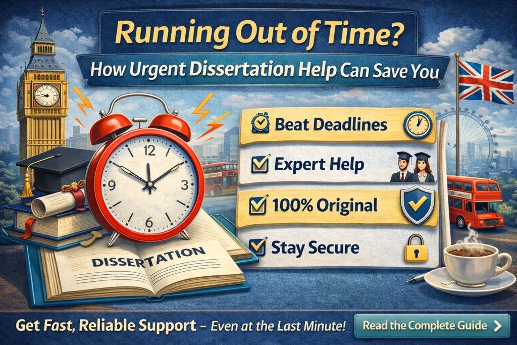 Running Out of Time How Urgent Dissertation Help Can Save You